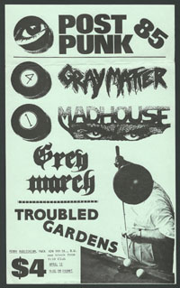 GRAY MATTER w/ Madhouse, Grey March, Troubled Gardens at YWCA