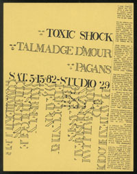 TOXIC SHOCK w/ Talmadge D'Mour, Pagans at Studio 29
