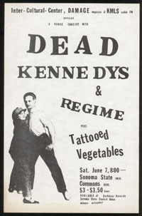 DEAD KENNEDYS w/ Regime, Tattooed Vegetables at Sonoma State Commons