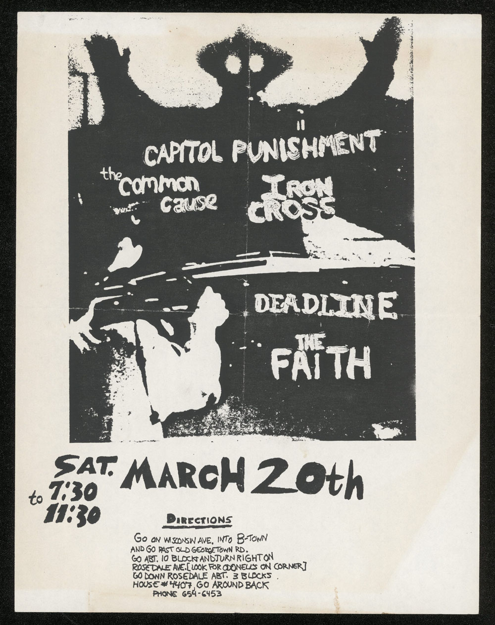 CAPITOL PUNISHMENT w/ Common Cause, Iron Cross, Deadline, Faith in Bethesda