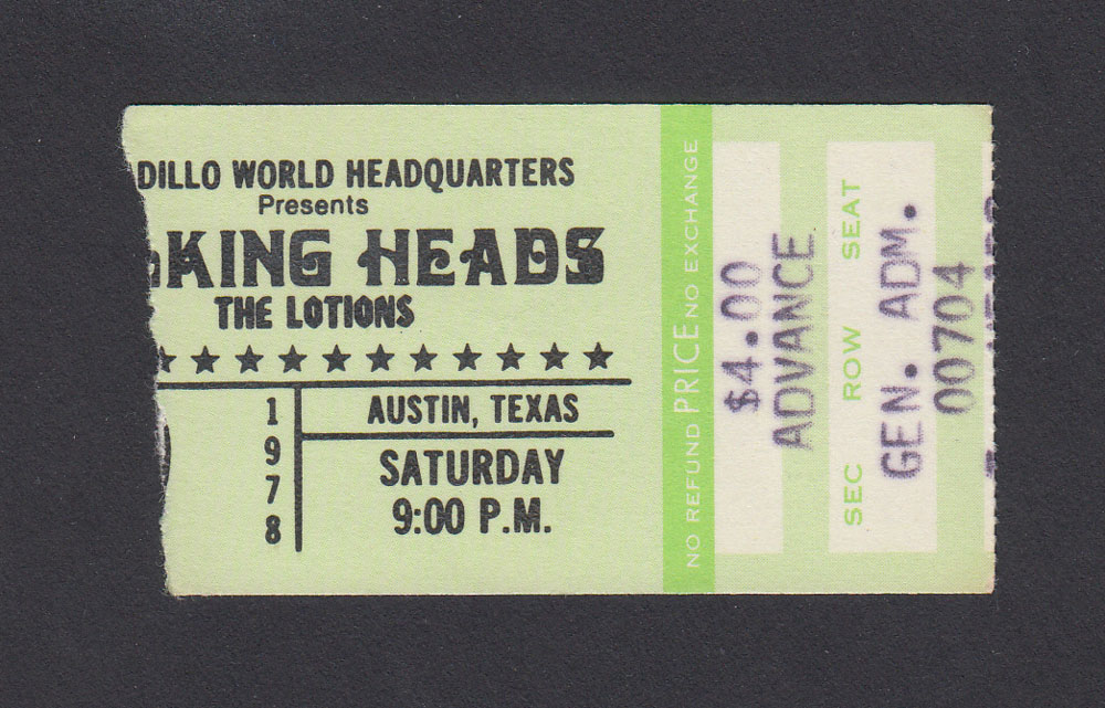 TALKING HEADS at Armadillo World Headquarters 12.08.78