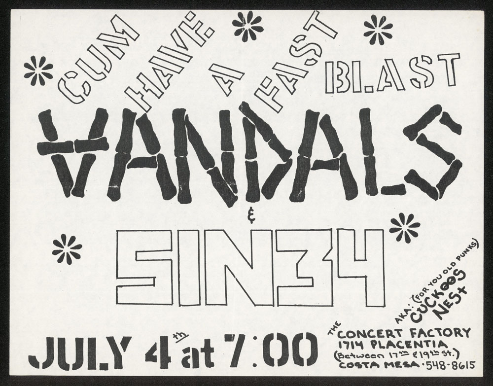 VANDALS w/ Sin 34 at The Concert Factory