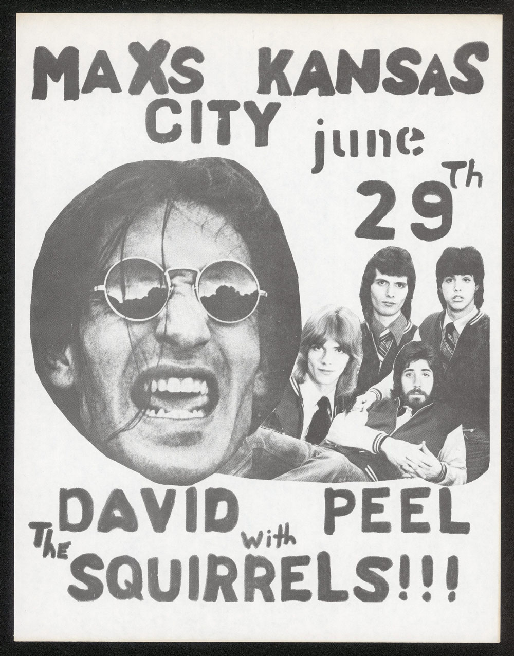 DAVID PEEL w/ The Squirrels at Max's Kansas City