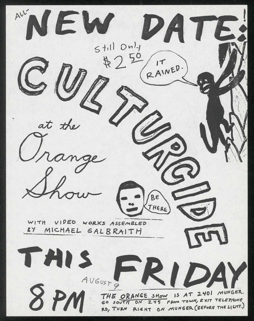 RYEBREAD RODEO! CULTURCIDE at the Orange Show, Fliers