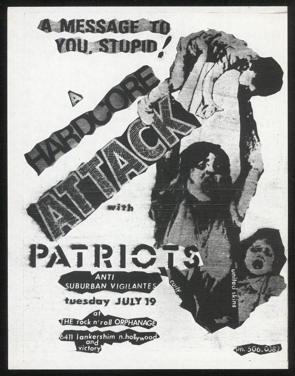 PATRIOTS w/ Anti, Suburban Vigilantes at the Orphanage