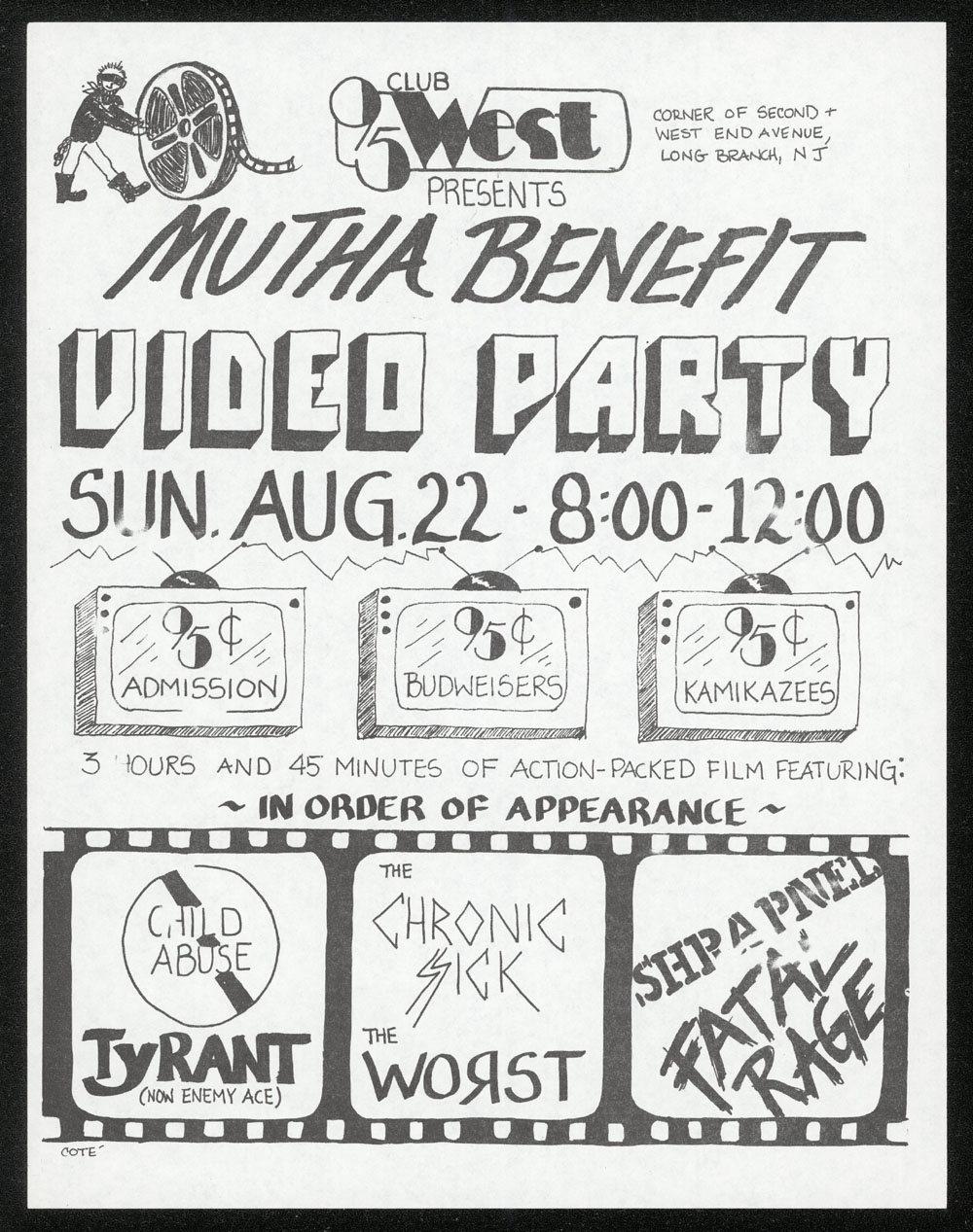 MUTHA RECORDS VIDEO BENEFIT w/ Child Abuse, Tyrant, Chronic Sick, Worst, Shrapnel, Fatal Rage