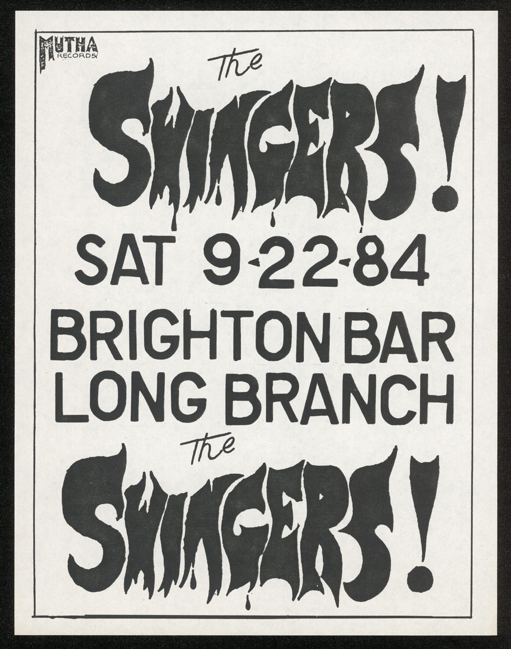 SWINGERS at Brighton Bar