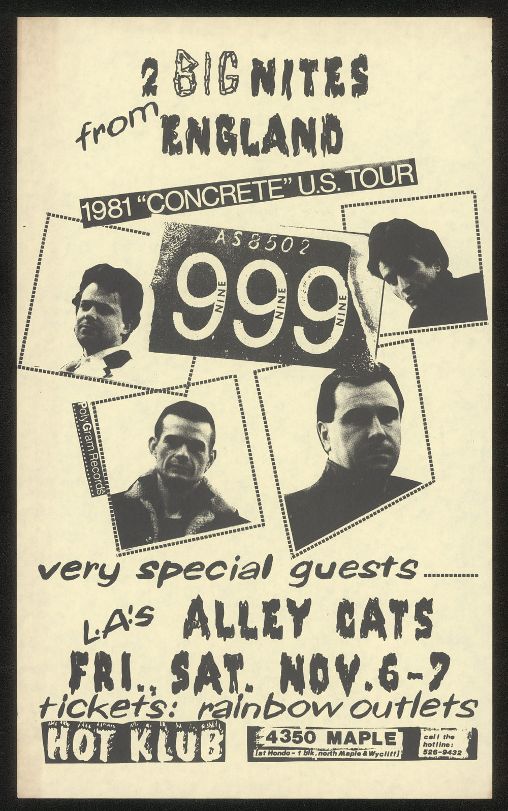 999 at Hot Klub