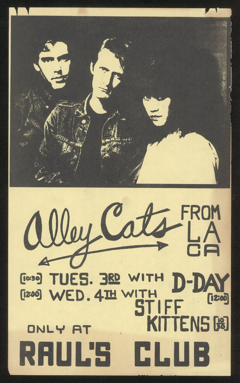 ALLEY CATS w/ D-Day, Stiff Kittens at Raul's