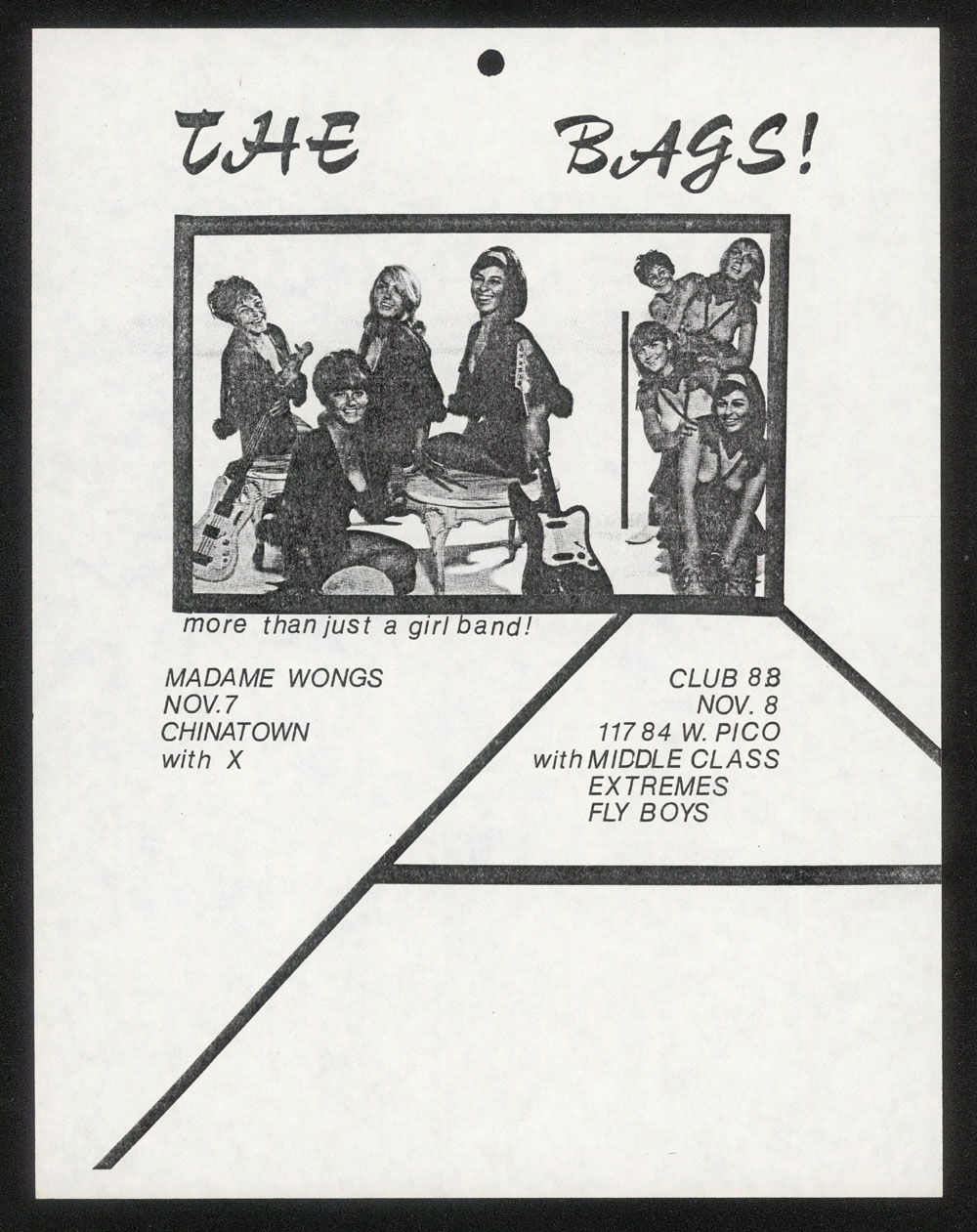 BAGS w/ X at Madame Wongs+ w/ Middle Class at Club 88