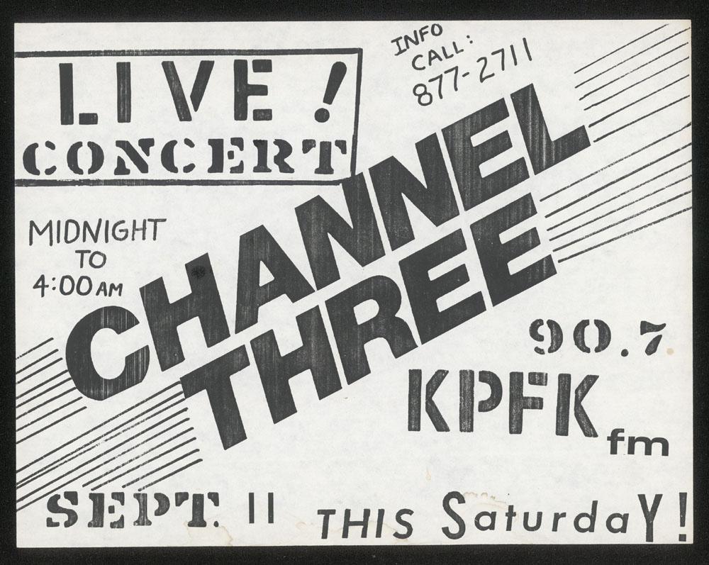 CHANNEL 3 at KPFK