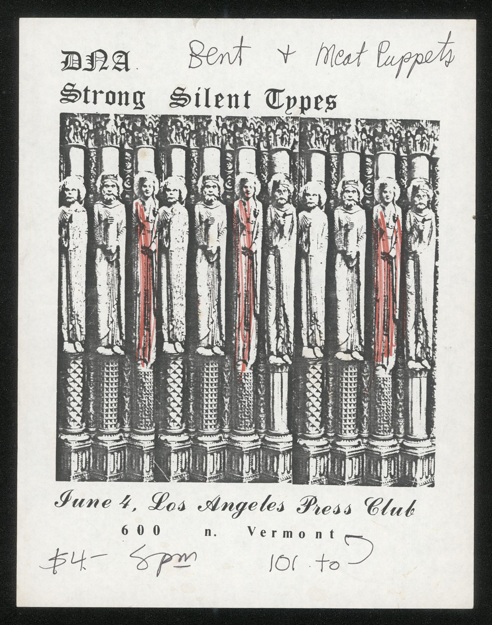DNA w/ Strong Silent Types, Bent, Meat Puppets at Los Angeles Press Club