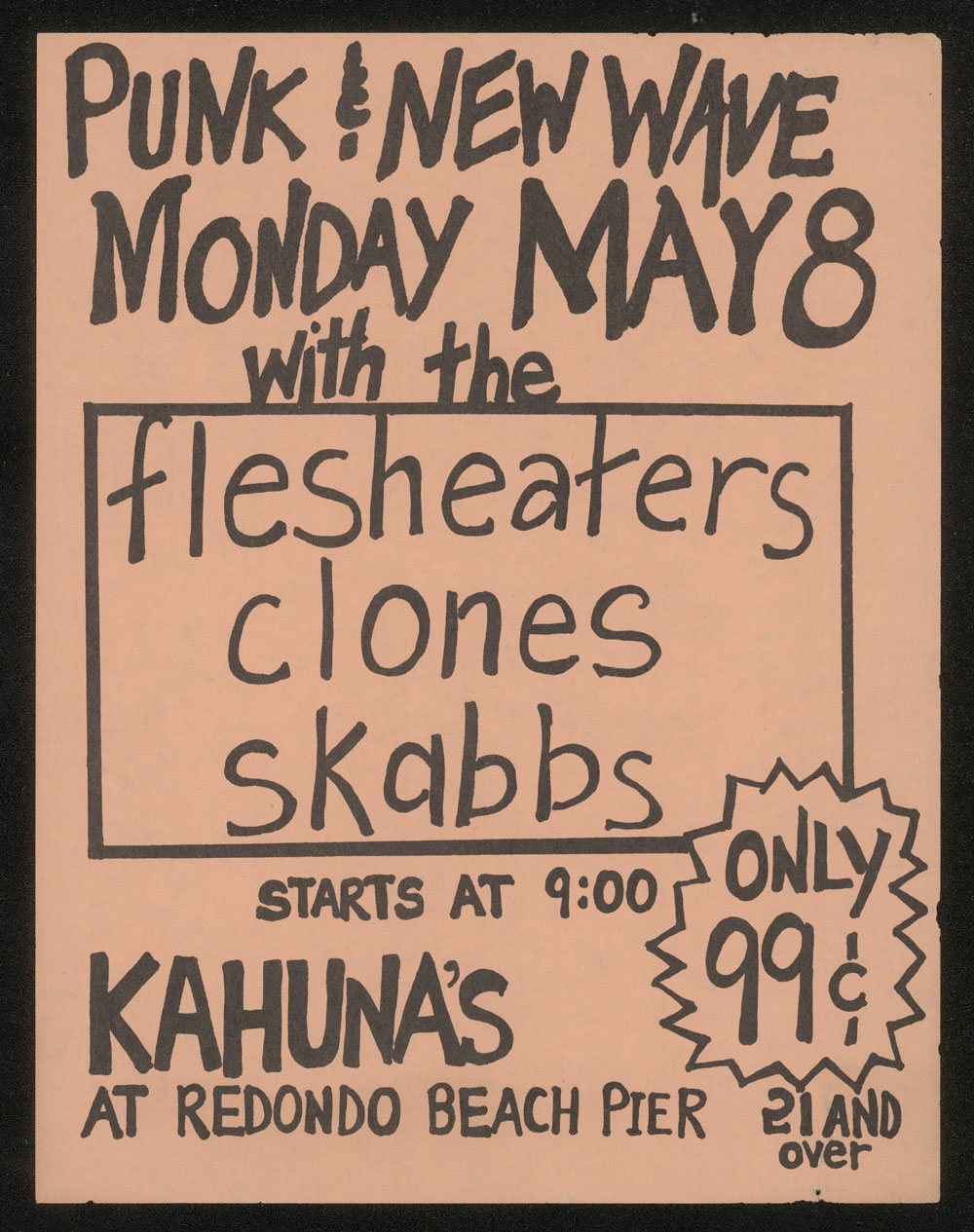 FLESH EATERS w/ Clones, Skabbs at Kahuna's