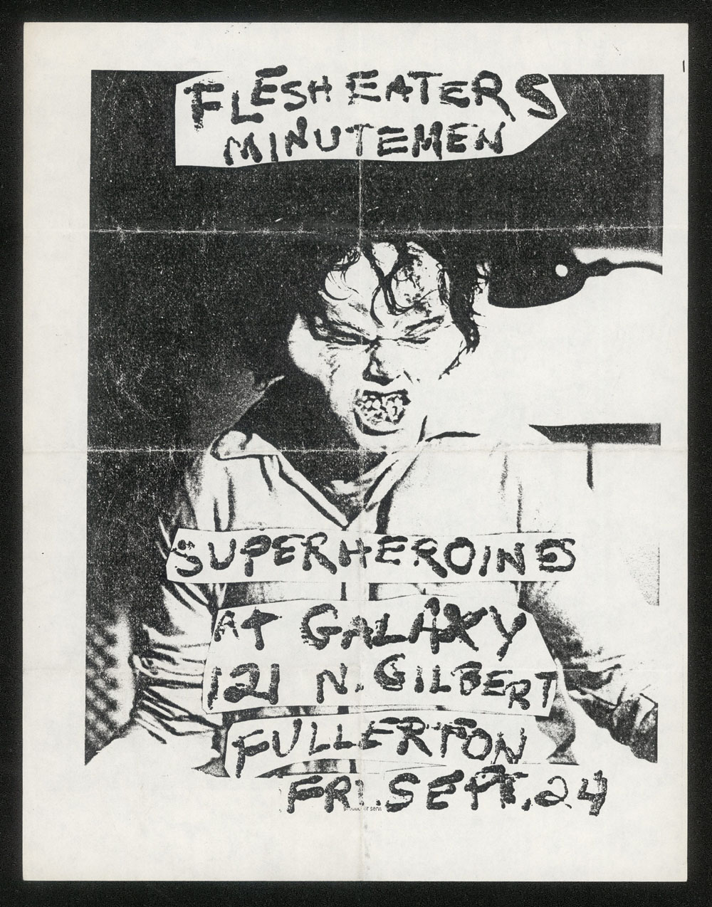 FLESH EATERS w/ Minutemen, Super Heroines at Galaxy