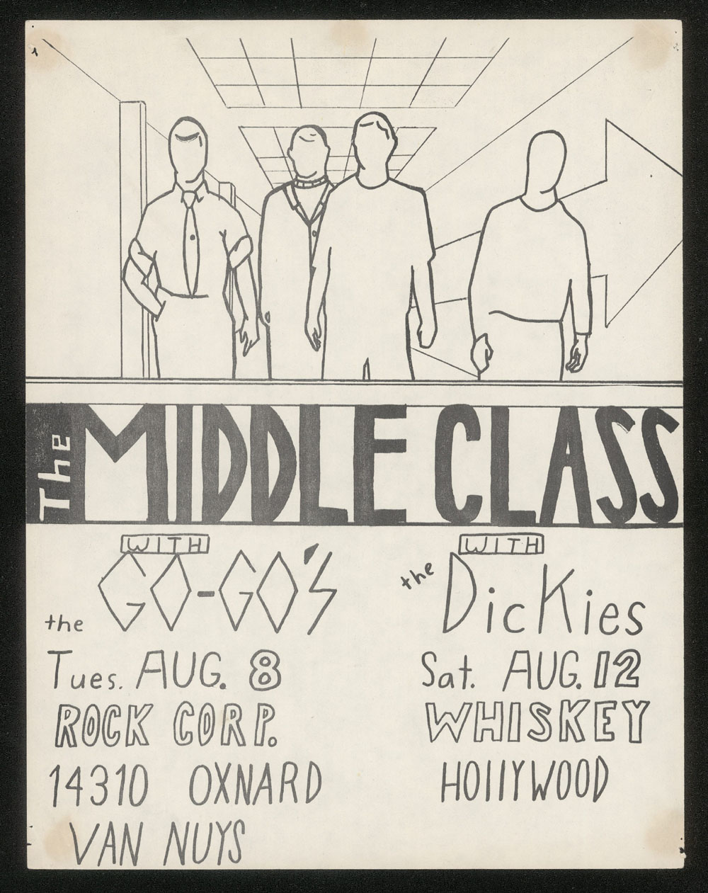MIDDLE CLASS w/ Go-Go's at Rock Corp. + w/ Dickies at the Whisky