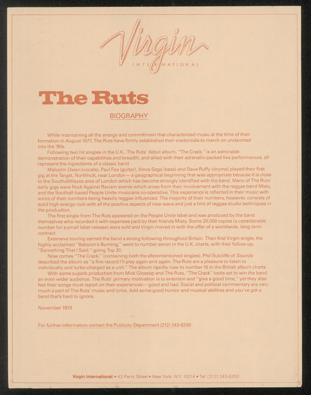 RYEBREAD RODEO! RUTS bio sheet, Photos & Promo