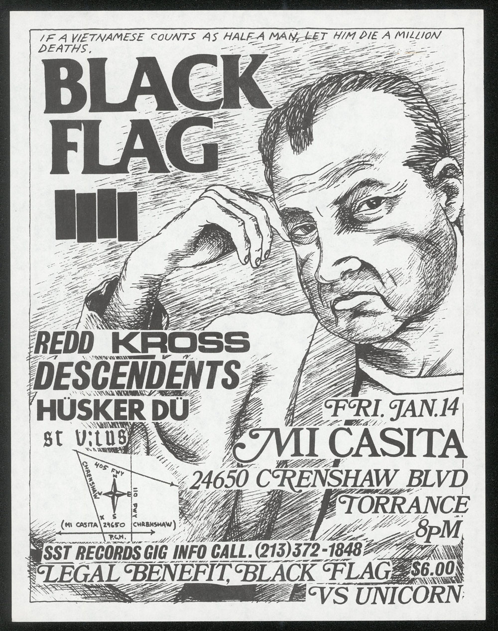 1983 ~ BLACK FLAG atMi Casita (LA)
