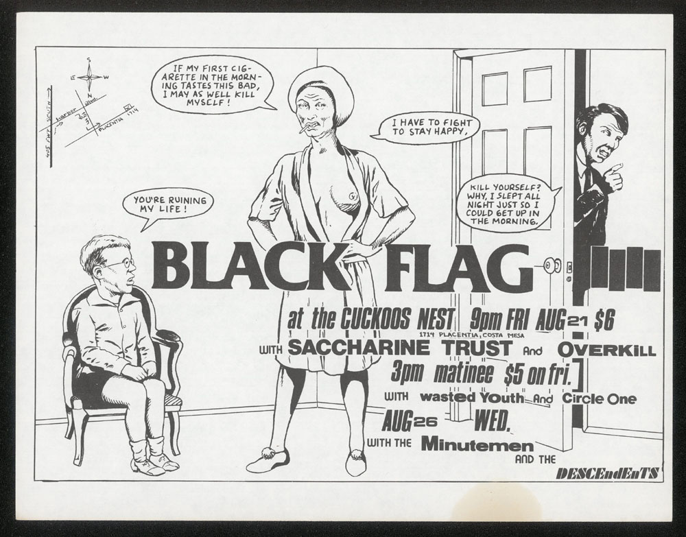 1981 ~ BLACK FLAG at Cuckoo's Nest (LA)