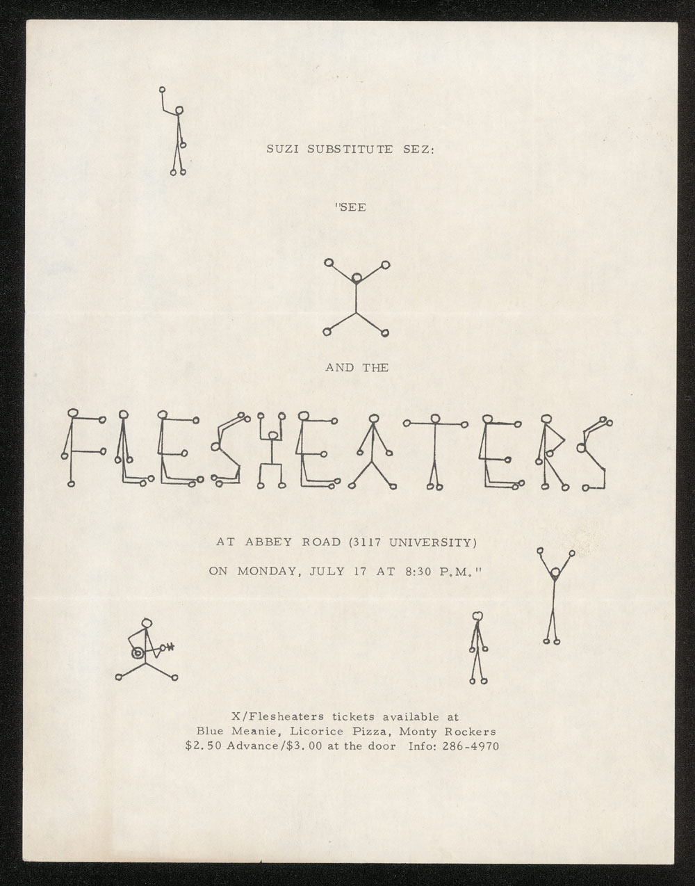 X w/ Flesh Eaters at Abbey Road