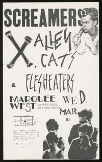 SCREAMERS w/ X, Alleycats, Flesh Eaters at Marquee West