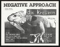 NEGATIVE APPROACH w/ Die Kreuzen at First Unitarian Church