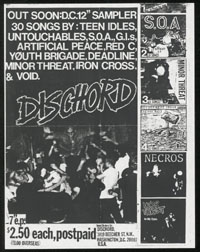 DISCHORD RECORDS promo flier & LETTER