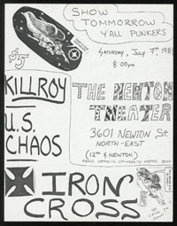 IRON CROSS w/ Killroy, U.S. Chaos at Newton Theater
