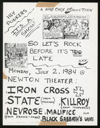 IRON CROSS w/ State, Killroy, Nevrose, Malefice, Black Sabbath's Wives at Newton Theater