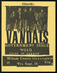VANDALS w/ GI, Void, Tales of Terror at Wilson Center