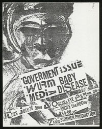 GOVERNMENT ISSUE w/ Wurm Baby, Media Disease at Oscar's Eye