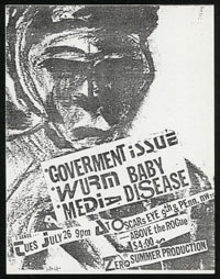 GOVERNMENT ISSUE w/ Wurm Baby, Media Disease at Oscar's Eye