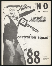 NO MAG benefit w/ Top Jimmy, Catholic Discipline, B-People, Castration Squad at Club 88