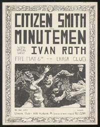 MINUTEMEN w/ Citizen Smith, Ivan Roth at Lhasa Club
