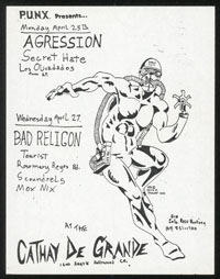 AGRESSION w/ Secret Hate, Los Olvidados + BAD RELIGION w/ Tourists at Cathay de Grande