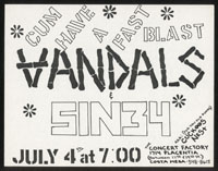 VANDALS w/ Sin 34 at The Concert Factory