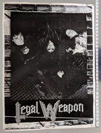 LEGAL WEAPON ~ Your Weapon LP promo POSTER