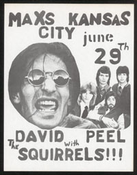 DAVID PEEL w/ The Squirrels at Max's Kansas City