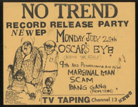 NO TREND w/ Marginal Man, Scam, Bang Gang at Oscar's Eye