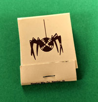 SPIDER RECORDS matchbook