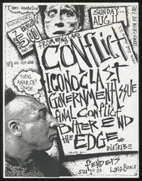 CONFLICT w/ Iconoclast, Government Issue, Final Conflict, Bitter End, The Edge, Diatribe at Fenders Ballroom