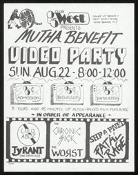 MUTHA RECORDS VIDEO BENEFIT w/ Child Abuse, Tyrant, Chronic Sick, Worst, Shrapnel, Fatal Rage