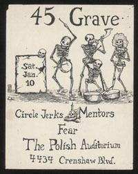 45 GRAVE w/ Circle Jerks, Mentors, Fear at Polish Auditorium