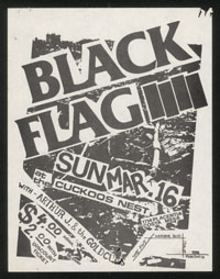 BLACK FLAG w/ Arthur J. & The Goldcups at Cuckoo's Nest