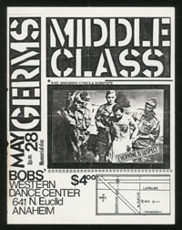 GERMS w/ Middle Class, Scientists, Cynics at Bob's