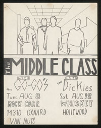 MIDDLE CLASS w/ Go-Go's at Rock Corp. + w/ Dickies at the Whisky