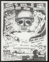 NO CRISIS w/ Youth Gone Mad, RF7, Overkill, Angry Samoans, Caustic Cause at Bards Apollo