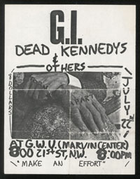 GOVERNMENT ISSUE w/ Dead Kennedys at GWU