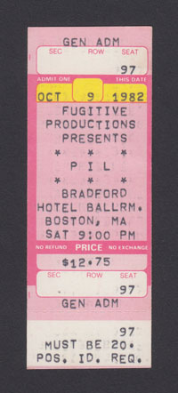 PiL at Bradford Hotel Ballroom
