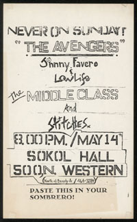 AVENGERS w/ Middle Class, Stitches, Low Life at Sokol Hall