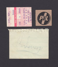 PUBLIC IMAGE LTD. atOlympic Auditorium 5.04.80